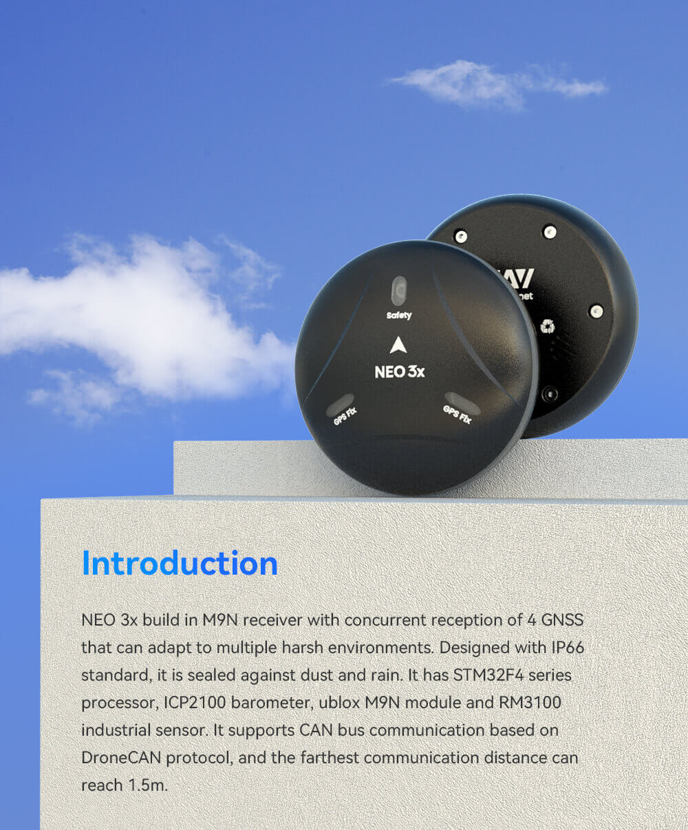 CUAV NEO 3X GNSS Modülü — NEO 3X * 2 adet — Teknik detay