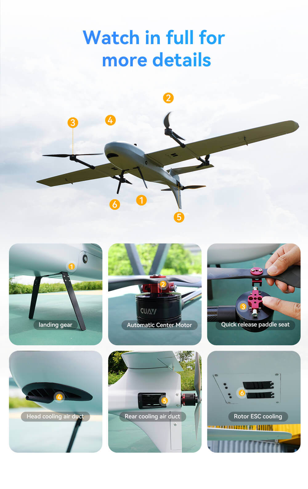 Raefly VT240 Pro Elektrikli VTOL İHA — Başlangıç Sürümü — Teknik detay