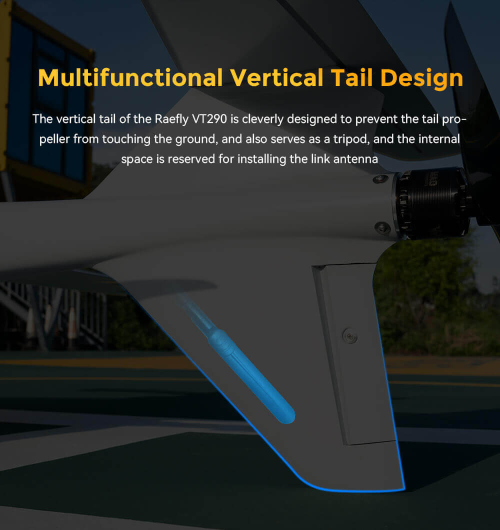 Raefly VT290 Elektrikli VTOL İHA — Hareketli Platform Kalkış ve İniş Sürümü — Teknik detay