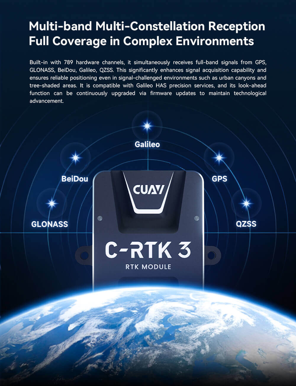 CUAV C-RTK 3 G5 GNSS Modülü — Teknik detay