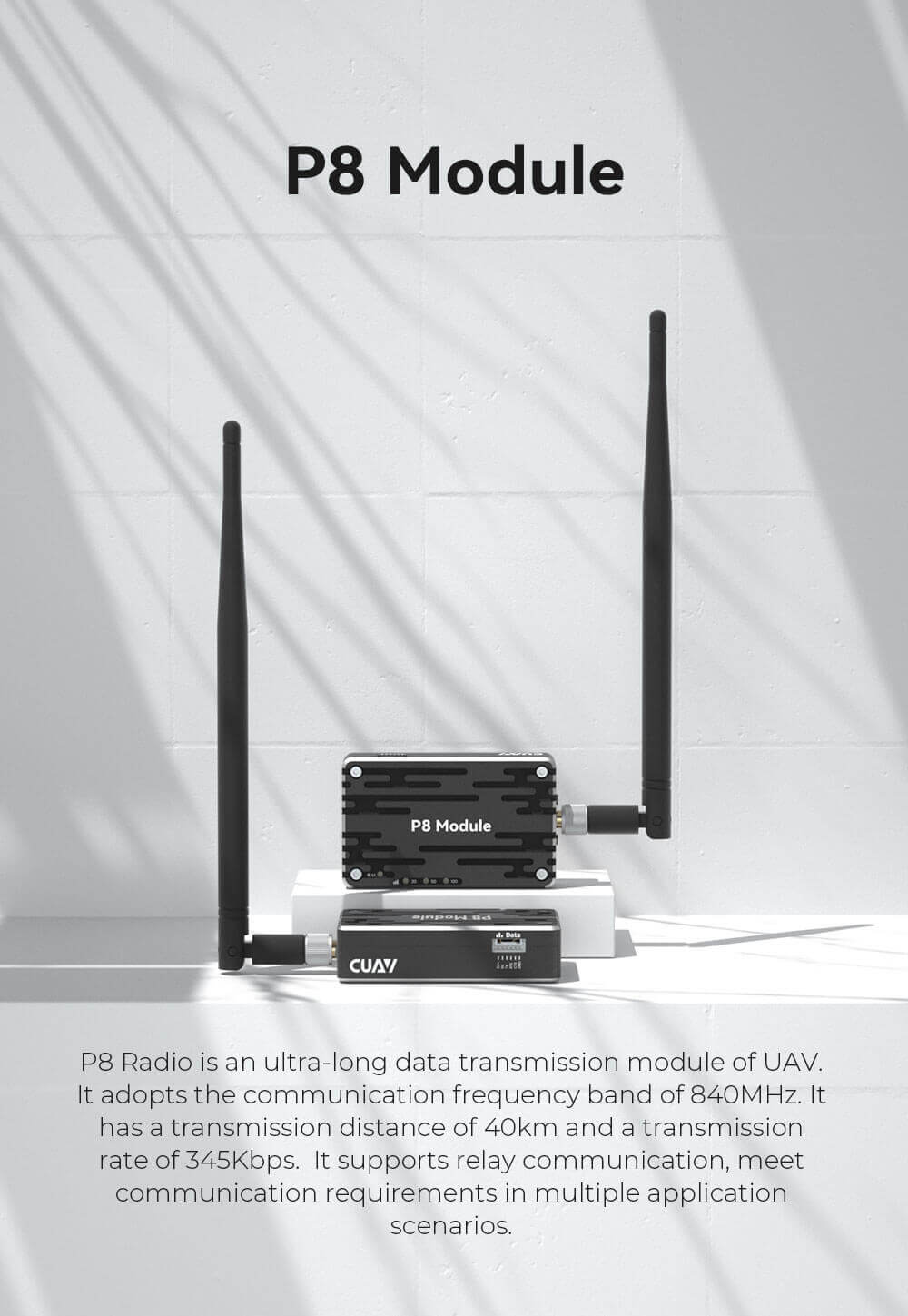 CUAV P8 Telemetri Modülü — P8 Yer Birimi — Teknik detay