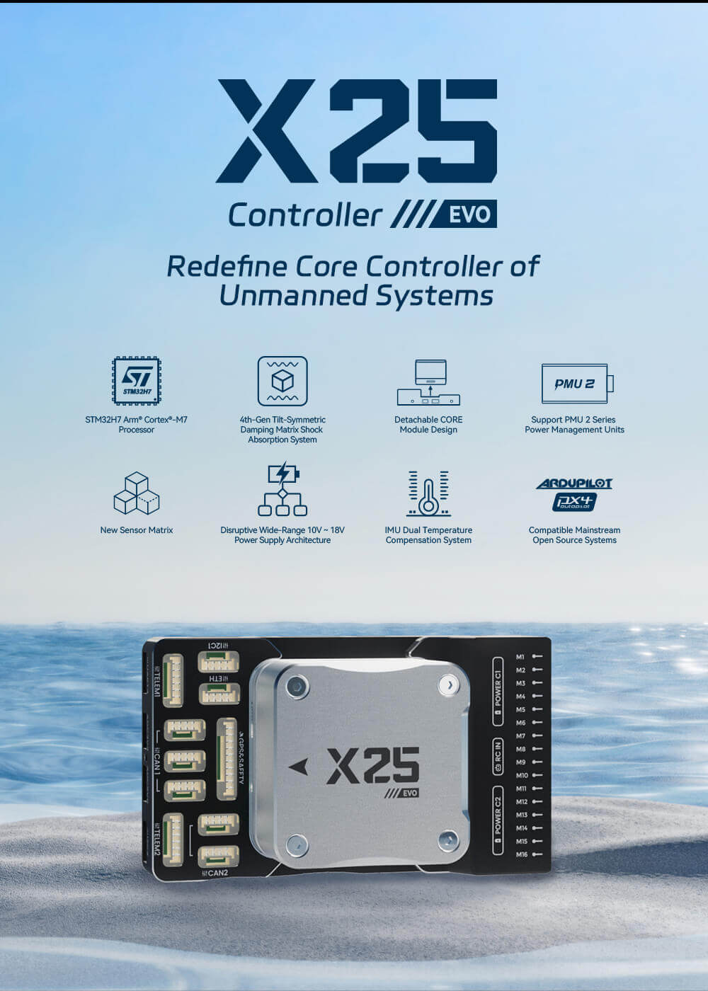 CUAV X25 EVO Uçuş Kontrolcüsü — Teknik detay
