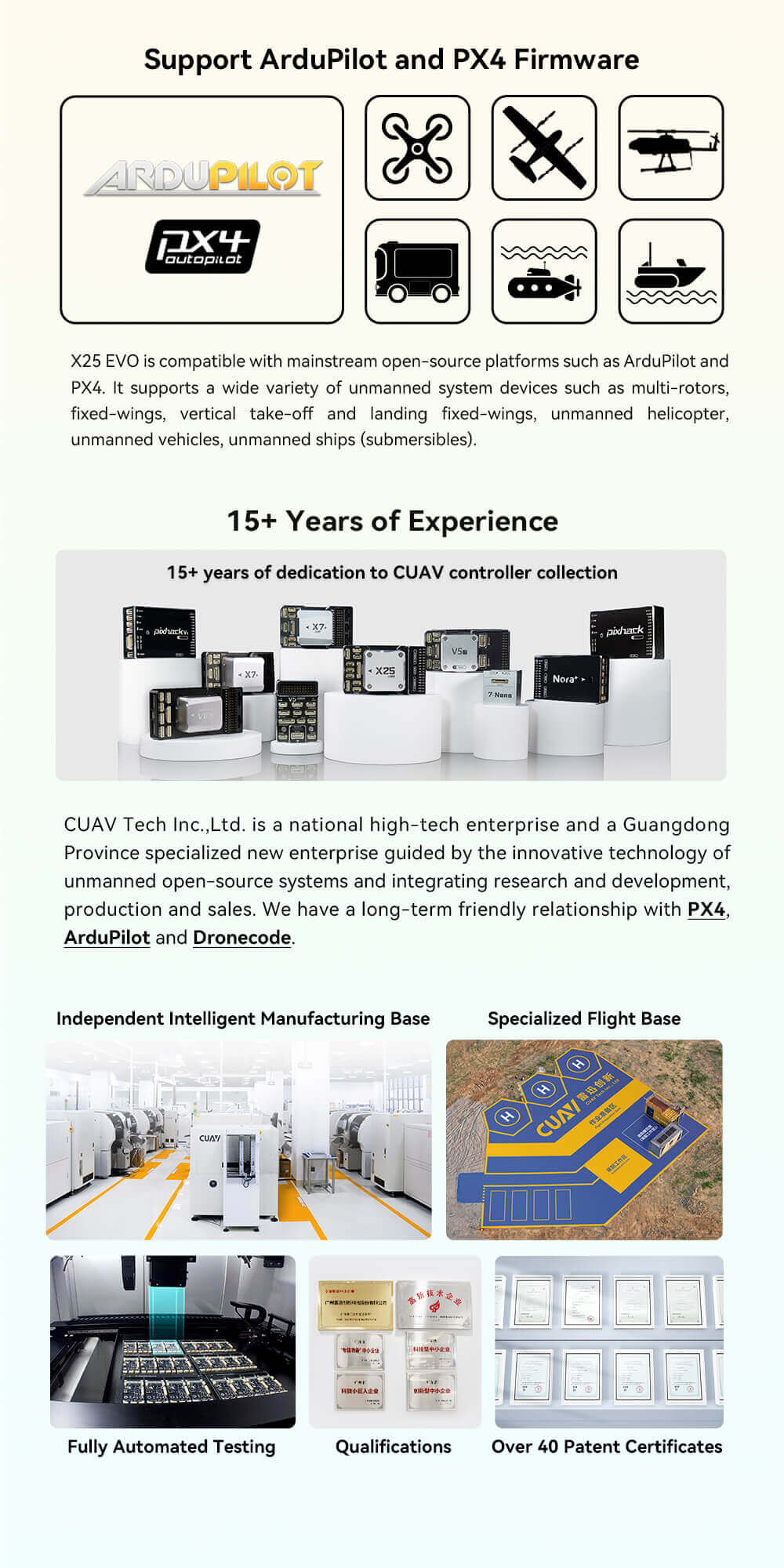 CUAV X25 EVO Uçuş Kontrolcüsü — Teknik detay