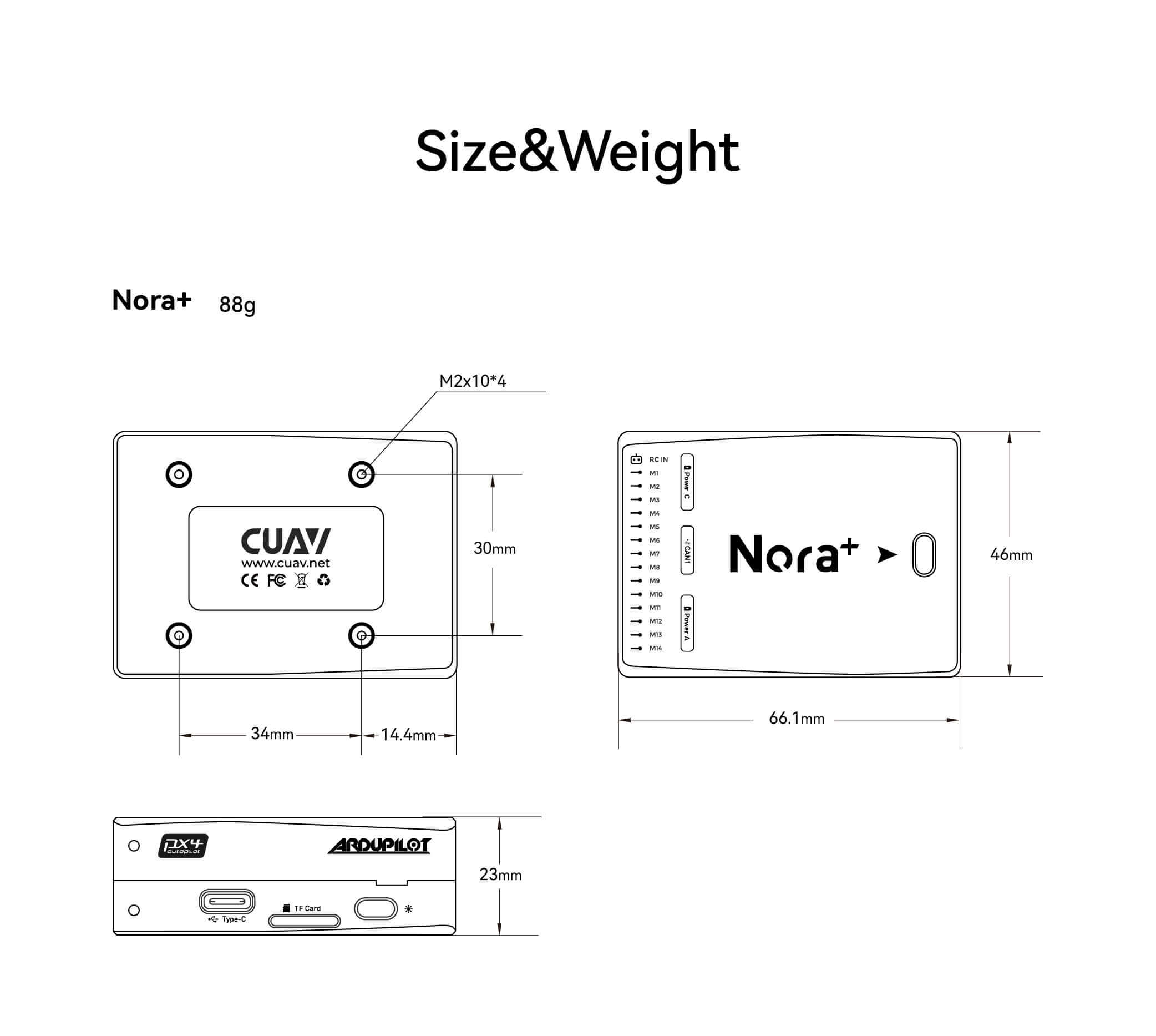 CUAV Nora+ / C-RTK 9Ps / P9 Çoklu RTK Seti — Teknik detay