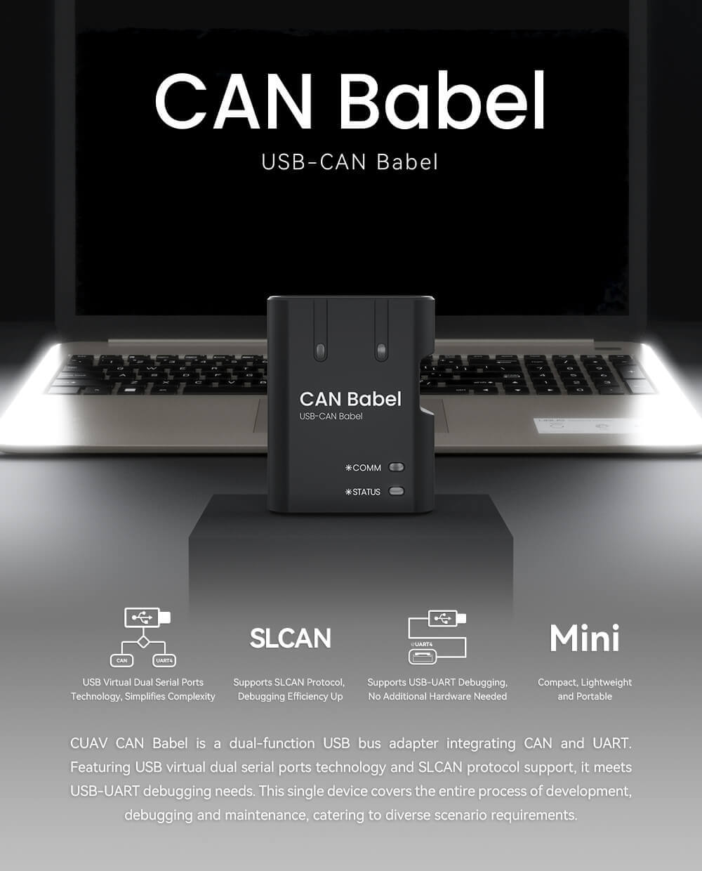 CUAV CAN Babel USB-CAN Adaptörü — Teknik detay