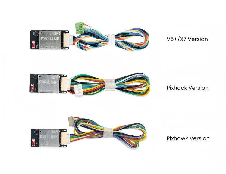 CUAV PW-LINK Wi-Fi Telemetri Modülü — PW-LINK * 4 adet uyumlu: V5+ and X7 Series FC — Teknik detay