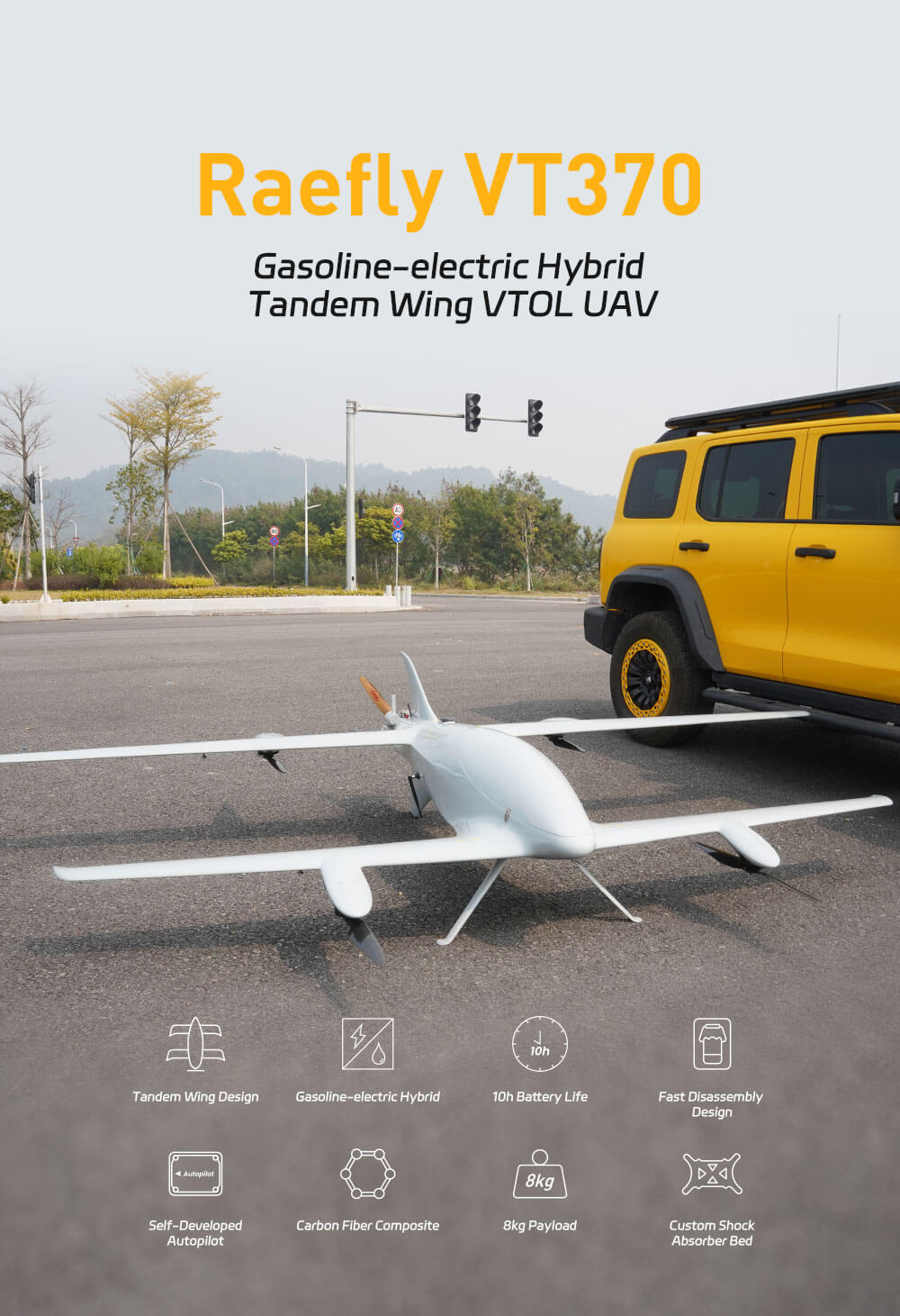 Raefly VT370 Hibrit VTOL İHA — Standart Sürüm — Teknik detay