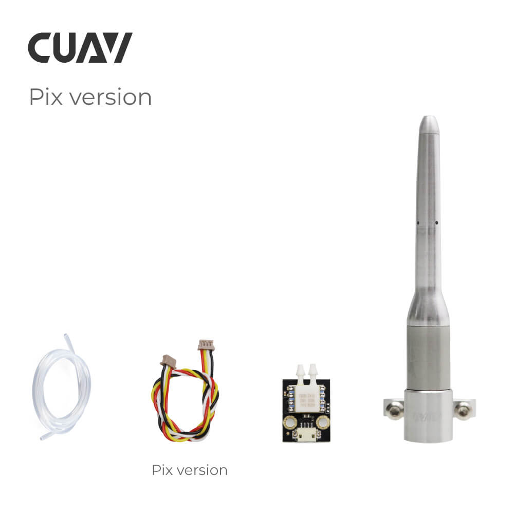 CUAV MS4525 Pitot Tüplü Hava Hızı Sensörü — MS4525-PIX Sürümü * 2 adet — Teknik detay