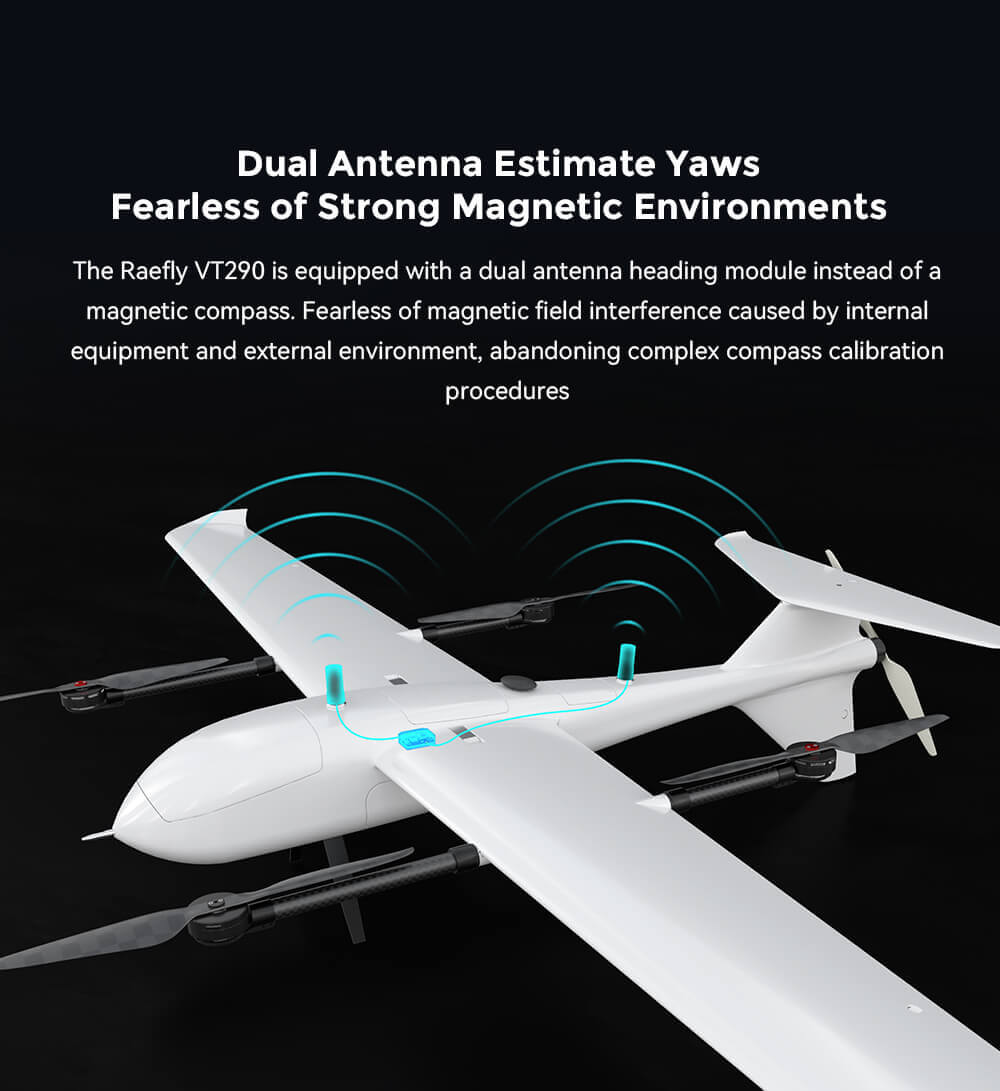 Raefly VT290 Elektrikli VTOL İHA — Hareketli Platform Kalkış ve İniş Sürümü — Teknik detay