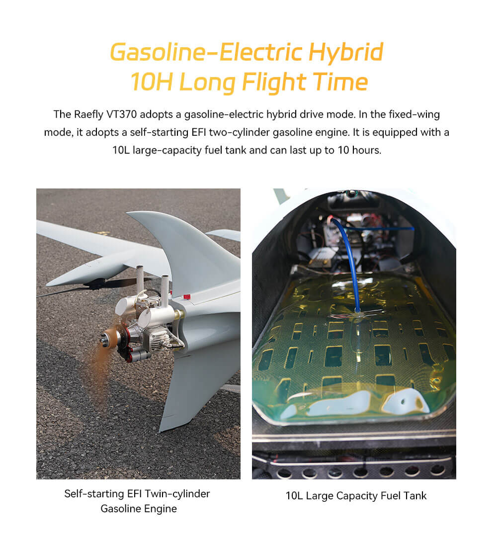 Raefly VT370 Hibrit VTOL İHA — Standart Sürüm — Teknik detay