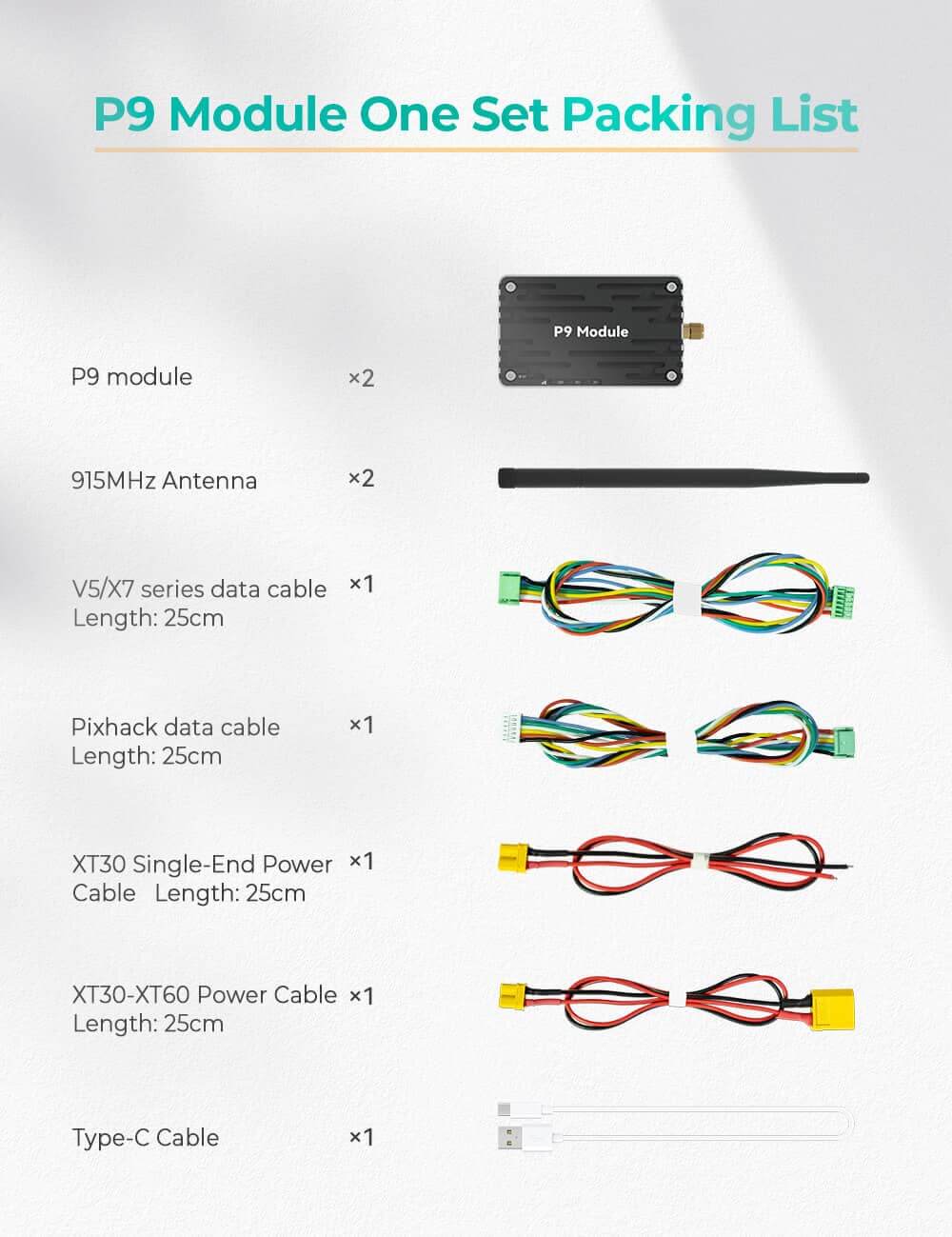 CUAV Nora+ / C-RTK 9Ps / P9 Çoklu RTK Seti — Teknik detay