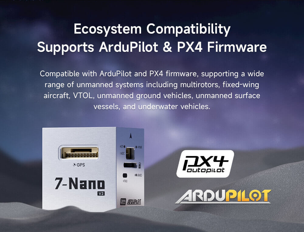 CUAV 7-Nano V2 Uçuş Kontrolcüsü ve Aksesuar Setleri — 7-Nano V2 Standart Kontrolcü — Teknik detay