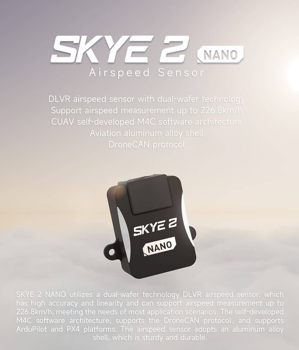 CUAV SKYE 2 Nano Hava Hızı Sensörü — SKYE 2 Nano & NEO 3 Pro GPS / Set — Teknik detay