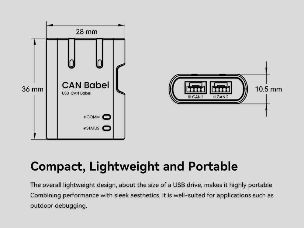 CUAV CAN Babel USB-CAN Adaptörü — Teknik detay