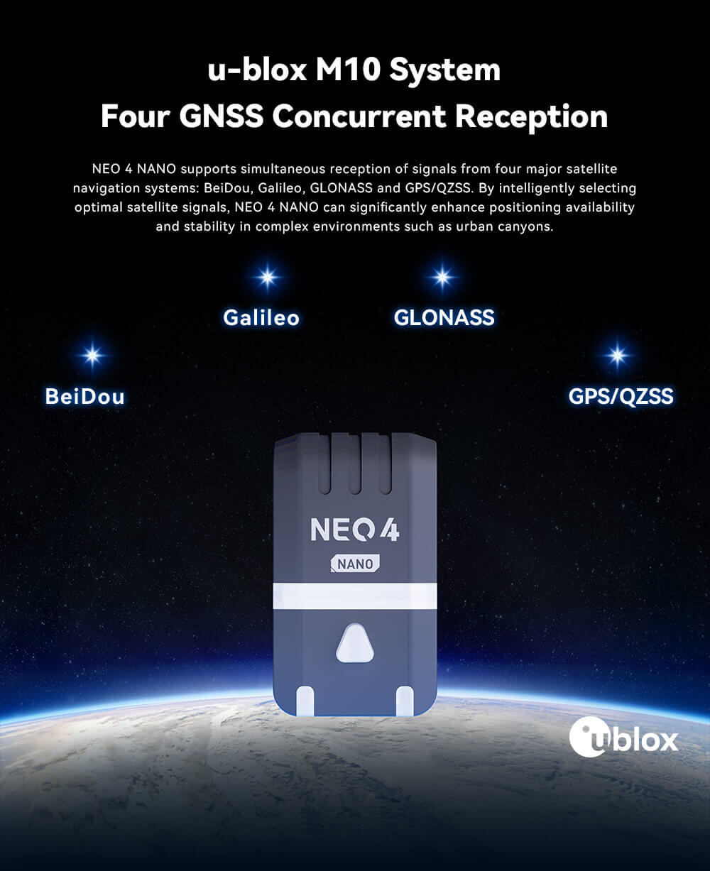 CUAV NEO 4 Nano GNSS Modülü — NEO 4 Nano & 7-Nano V2 Kontrolcü — Teknik detay