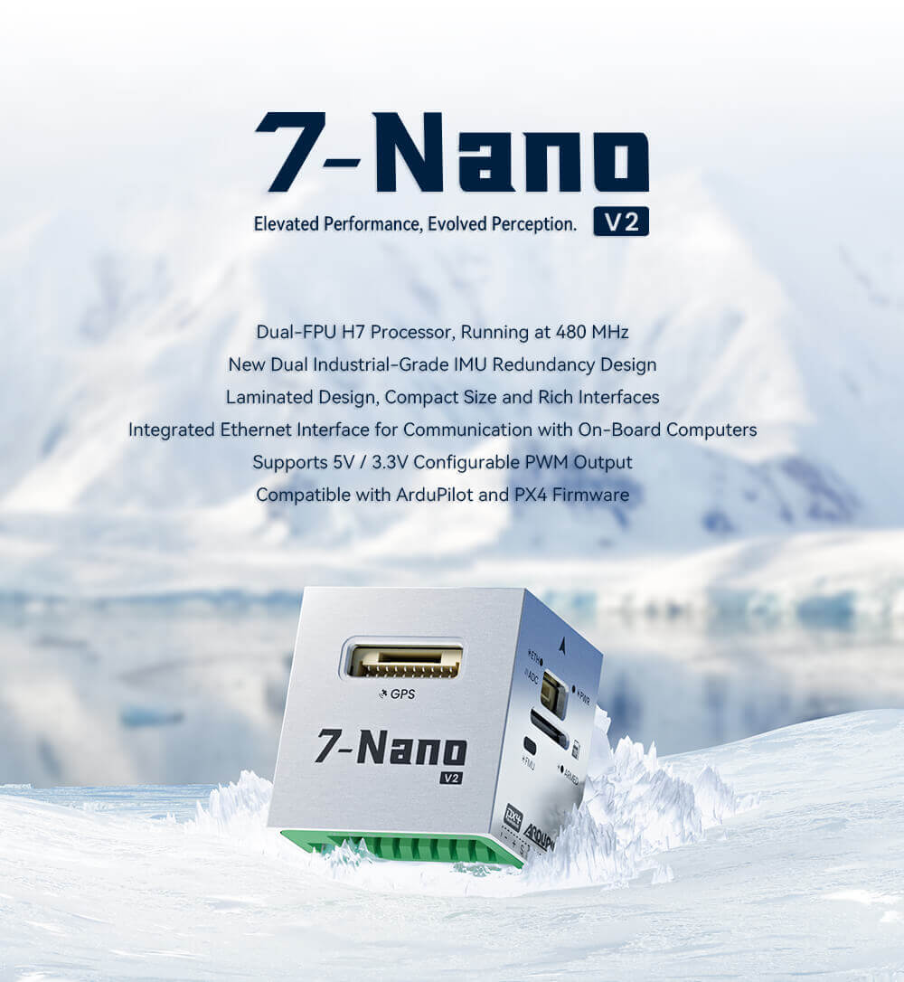 CUAV 7-Nano V2 Uçuş Kontrolcüsü ve Aksesuar Setleri — 7-Nano V2 Standart Kontrolcü — Teknik detay