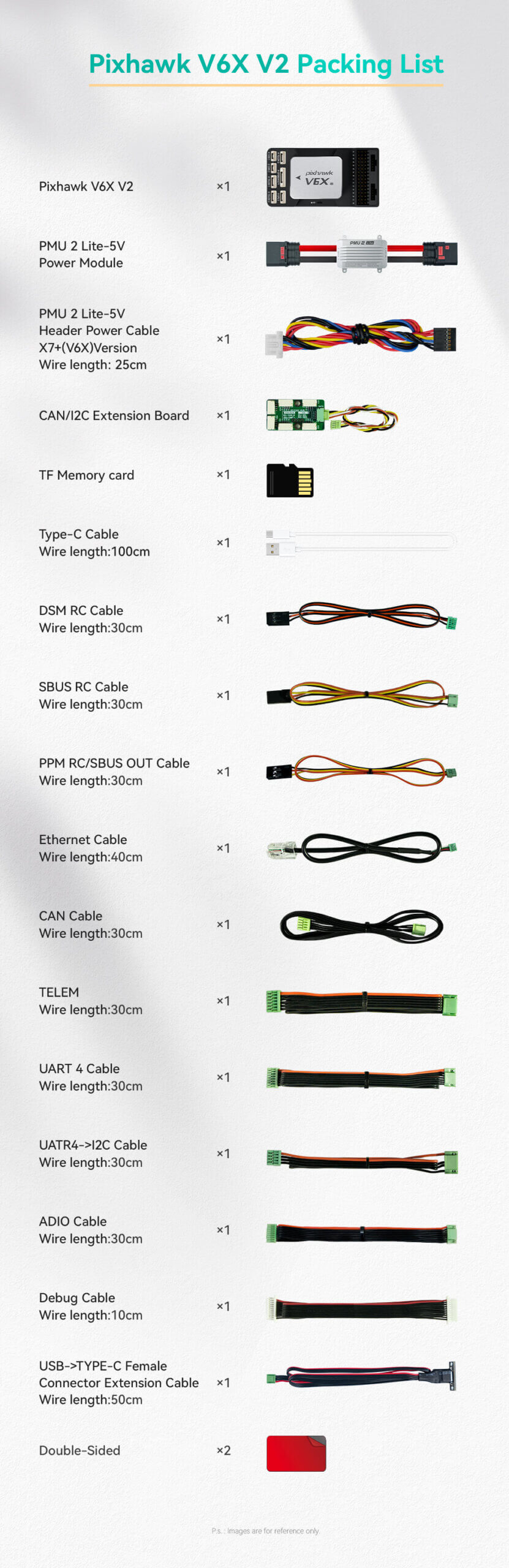 CUAV Pixhawk V6X V2 Uçuş Kontrolcüsü — Pixhawk V6X V2 Kontrolcü + PMU 2 Lite Güç Modülü(5V) — Teknik detay