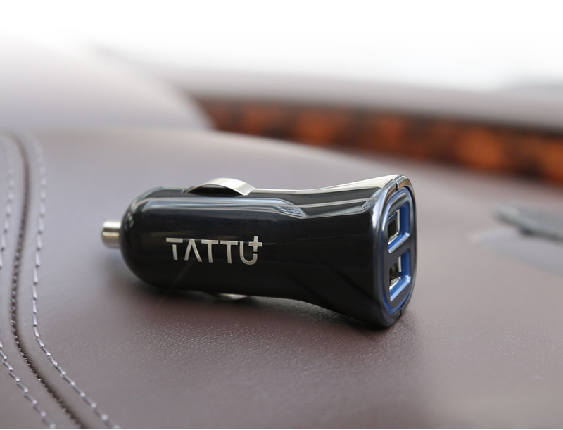 TATTU 24W 2.4A/4.8A Dual Usb Car Charger