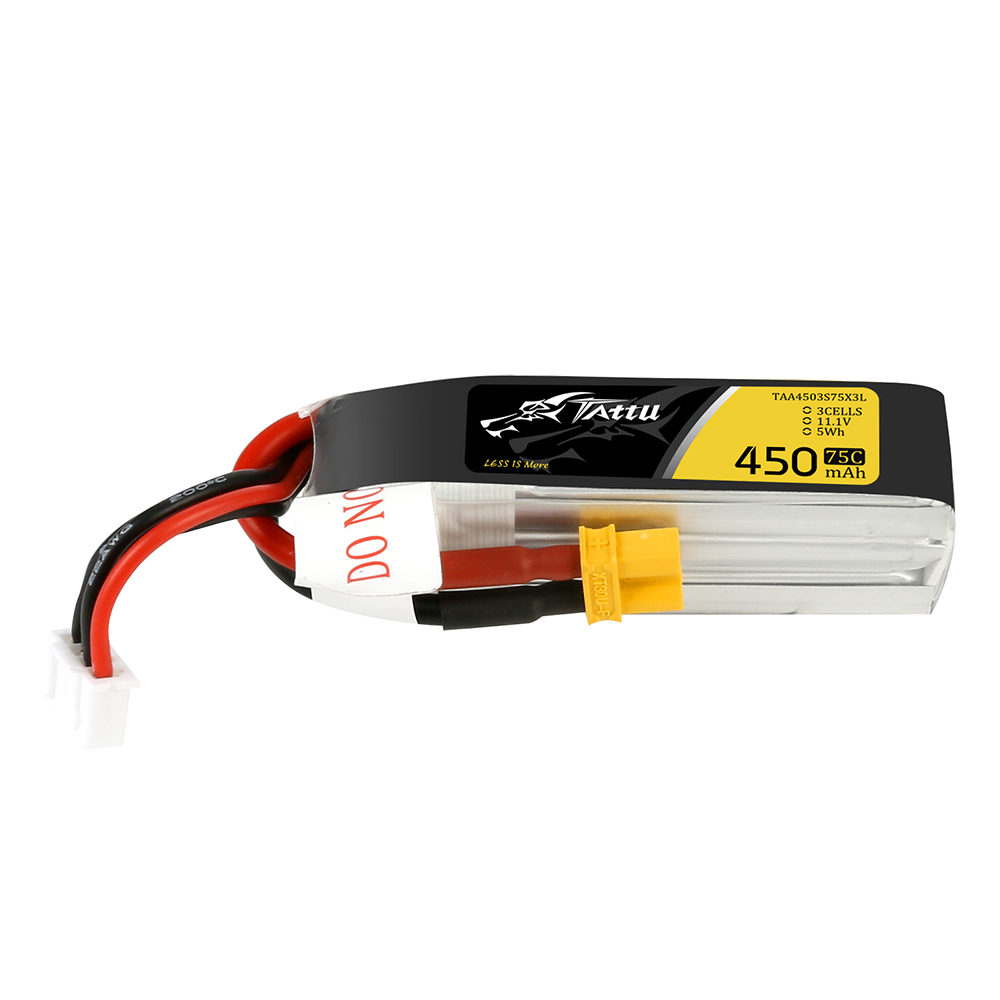 Tattu 450mAh 3S 75C 11.1V Long LiPo Batarya | XT30 Konnektör | FPV Classic