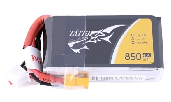 Tattu 850mAh 3S 45C 11.1V LiPo Batarya | XT30 Konnektör | FPV Classic