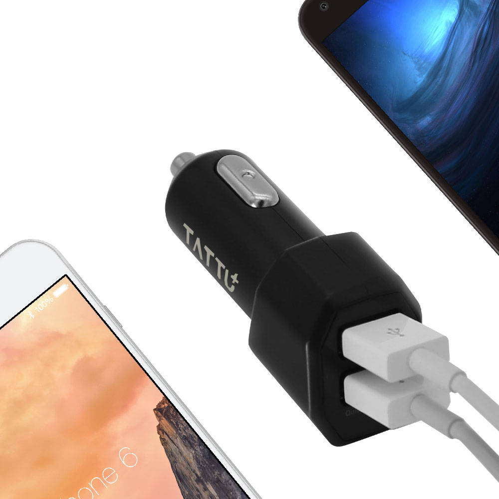 TATTU 30W Double Portlu Quick Charge 3.0 Car Charger
