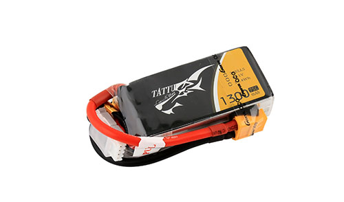 Tattu 1300mAh 3S 45C 11.1V LiPo Batarya | XT60 Konnektör | FPV Classic