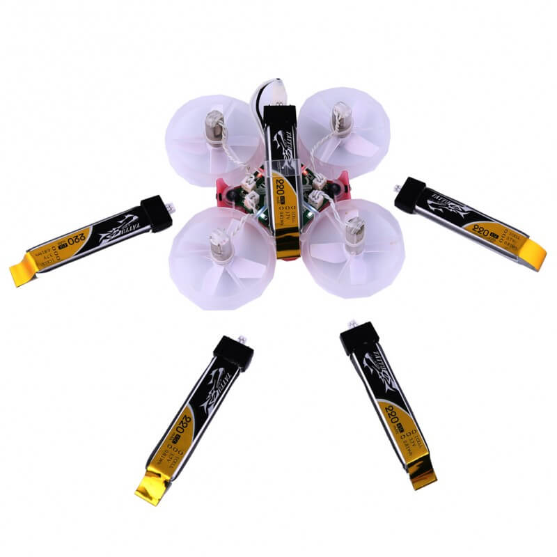 Tattu 220mAh 1S 45C 3.7V LiPo Batarya | JST-PHR 2.0 Konnektör | FPV Classic (5pcs)