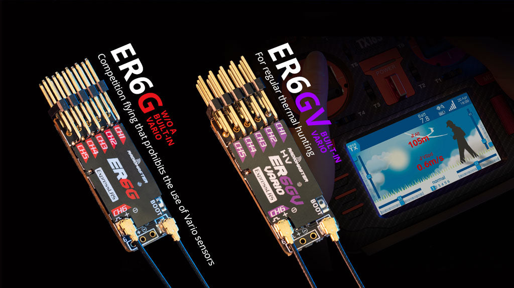 RadioMaster ER6G & ER6GV 2.4GHz ELRS PWM Alıcı — ER6GV