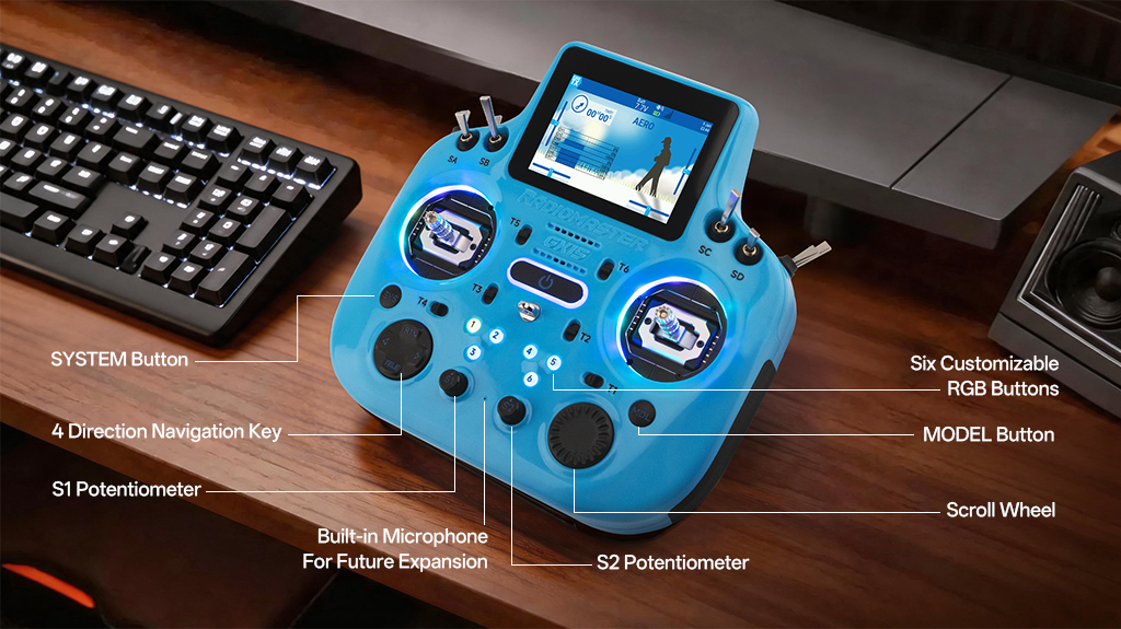 RadioMaster GX15 Radio Controller — LBT / ELRS / Red