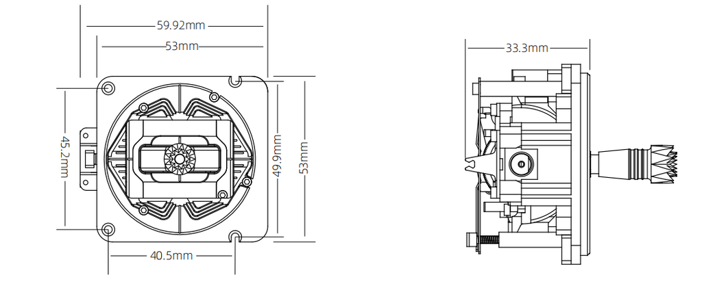 RadioMaster AG01 CNC Hall Sensörlü Kumanda Kol Mekanizması (İçi Boş Mil Sürümü） — Seti