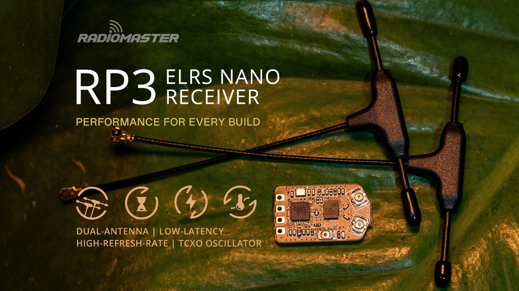 RadioMaster RP3 V2 ExpressLRS 2.4ghz Nano Alıcı — FCC