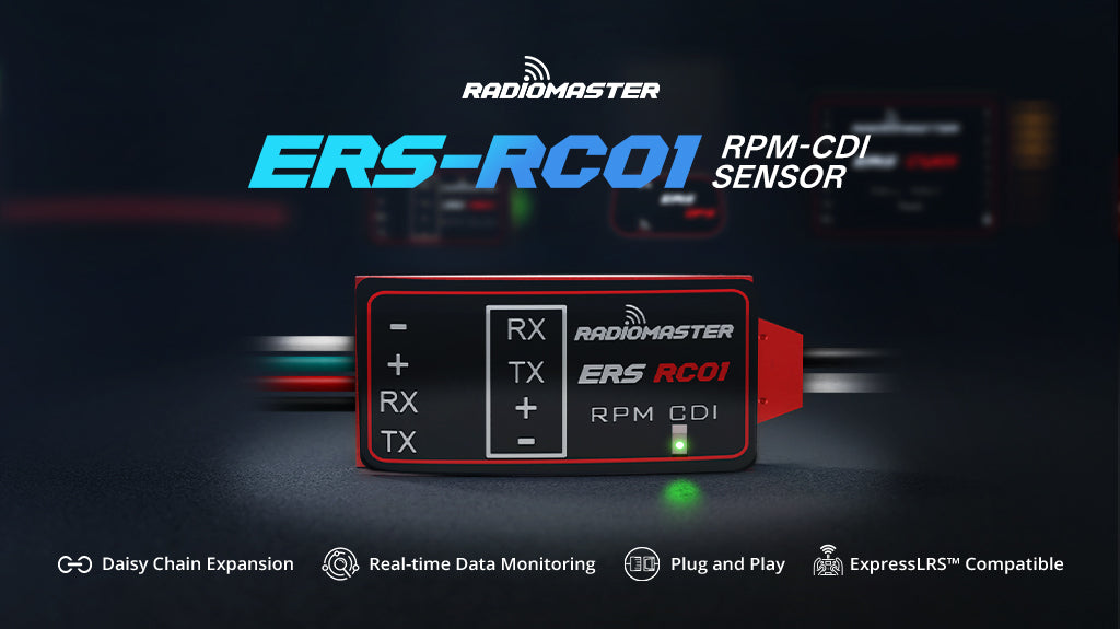 RadioMaster ExpressLRS PWM Alıcıları Uyumlu ERS-RC01 - CDI Motor Devir Sensörü