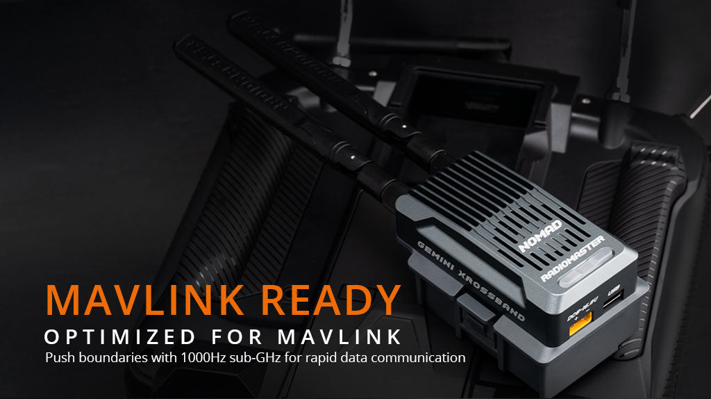 RadioMaster Nomad Dual 1-watt Gemini Xrossband ExpressLRS Module — FCC