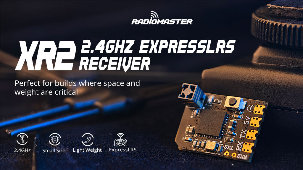 RadioMaster XR2 Nano 2.4GHz ExpressLRS Alıcı — LBT