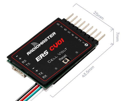 RadioMaster ExpressLRS PWM Alıcıları Uyumlu ERS-CV01 - Hassas Hücre Gerilim Sensörü