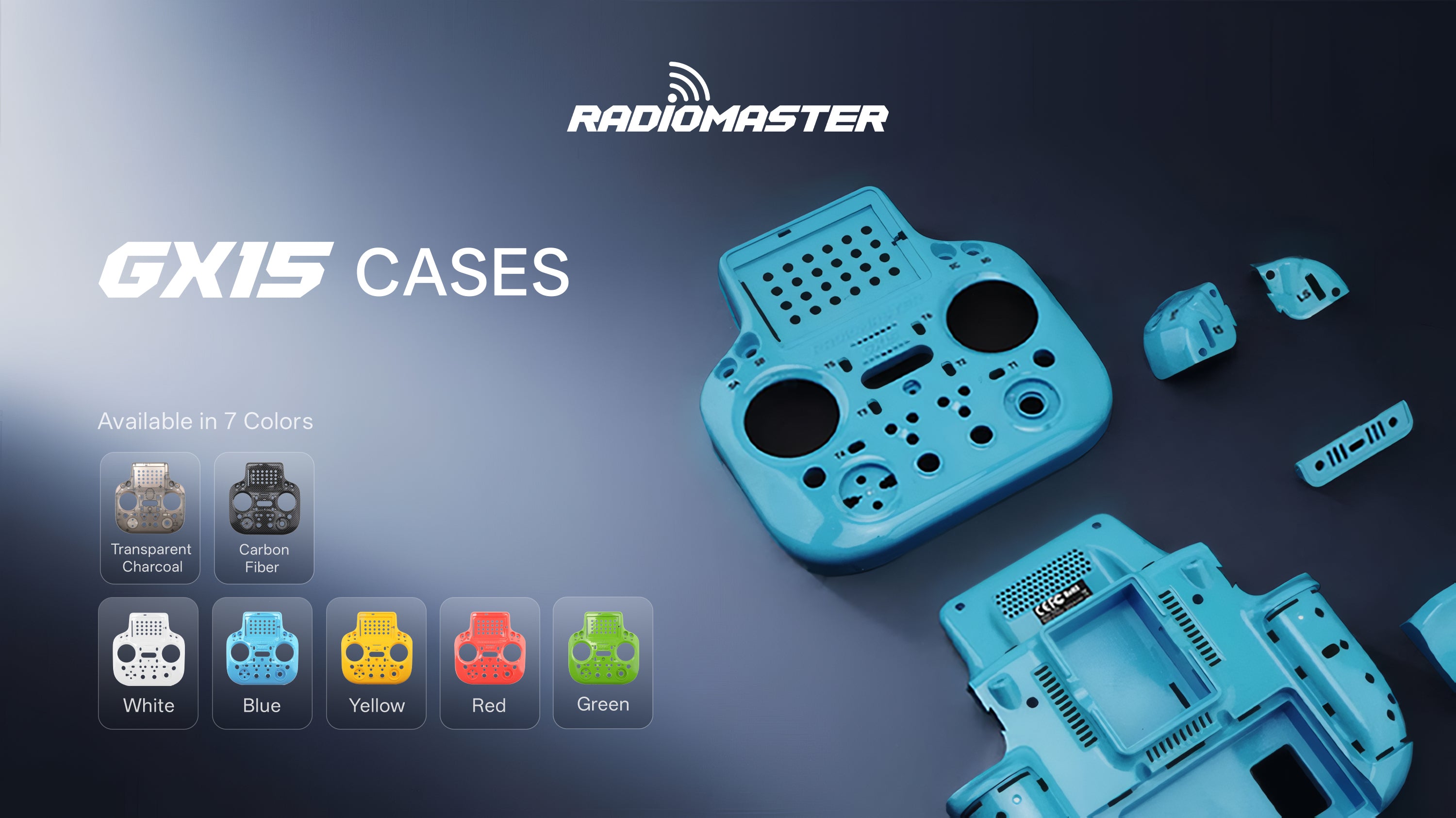 RadioMaster GX15 Ön / Arka Kasa — Beyaz / Arka Kasa
