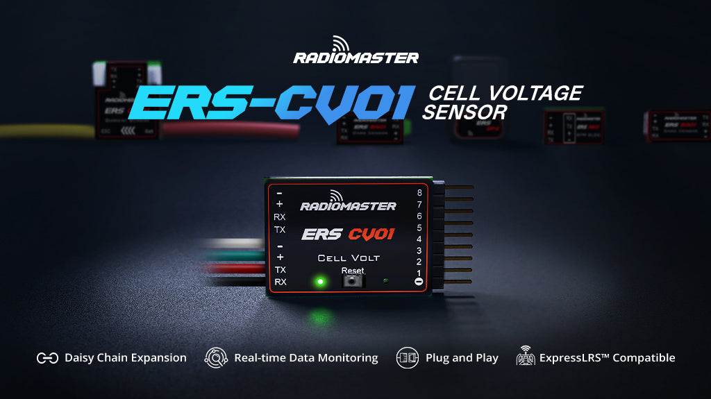 RadioMaster ExpressLRS PWM Alıcıları Uyumlu ERS-CV01 - Hassas Hücre Gerilim Sensörü