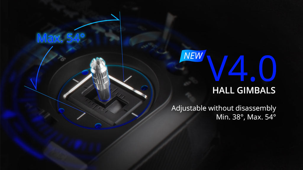 RadioMaster TX16S Mark II Uzaktan Kumanda Gümüş & Altın (ELRS, M2) — ELRS / V4.0 Hall Sensörlü Kumanda Kol Mekanizması / Altın