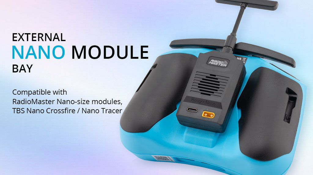 RadioMaster Pocket Crush Radio Controller (M2) — ELRS / LBT / Frost White
