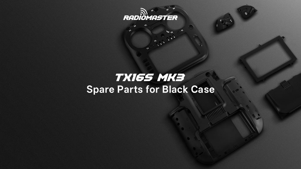 RadioMaster TX16S MK3 Ön / Arka Kasa — Arka Kasa / Şeffaf Antrasit