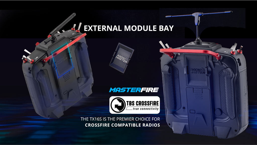 RadioMaster TX16S Mark II Max Radio Controller (M2) — ELRS (FCC) / AG01 Hall Gimbal / Carbon Fiber Red