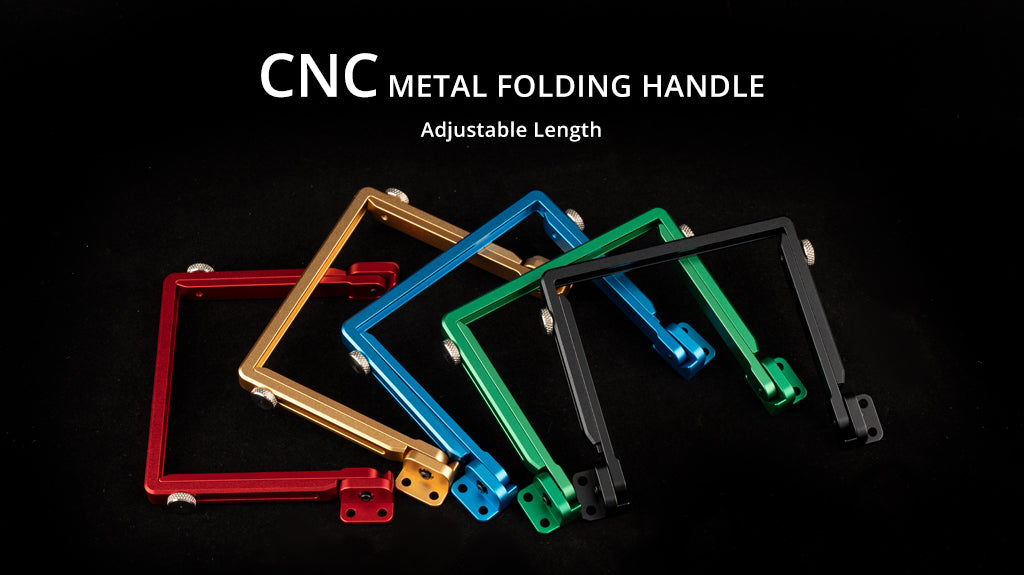 RadioMaster Boxer Ayarlanabilir Uzunluklu CNC Metal Katlanır Stand / Tutamak — Siyah
