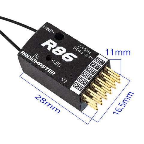 RadioMaster R86 V2 Receiver — LBT