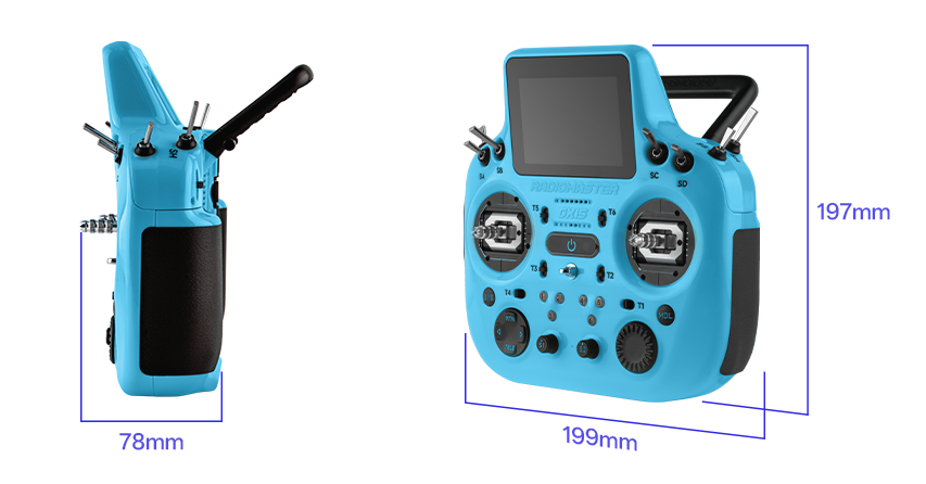 RadioMaster GX15 Radio Controller — LBT / ELRS / Red