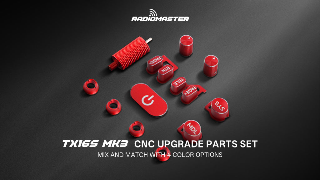 RadioMaster TX16S MK3 CNC Eloksallı Alüminyum Anahtar Seti — Altın