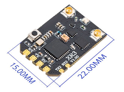RadioMaster XR3 Nano Multi-Frequency Antenna Diversity ExpressLRS Receiver — 2 x Dual-Band / FCC