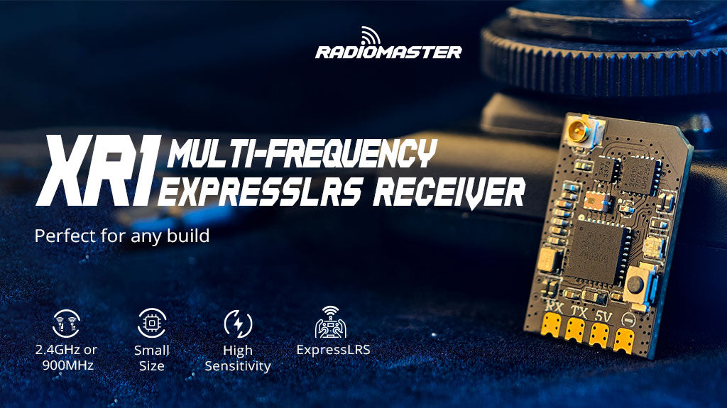 RadioMaster XR1 Nano Multi-Frequency ExpressLRS Receiver — 2.4GHz / FCC