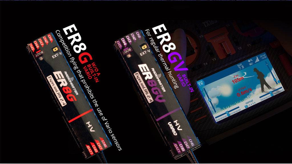 RadioMaster ER8G & ER8GV 2.4GHz ELRS PWM Alıcı — ER8GV