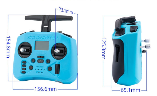 RadioMaster Pocket Crush Radio Controller (M2) — ELRS / LBT / Frost White