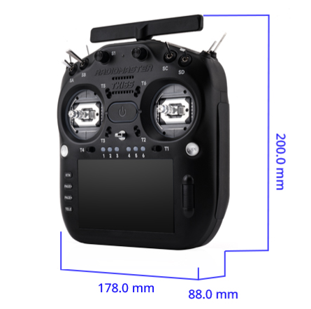 RadioMaster TX16S MK3 Radio Controller (ELRS / M2) — FCC / ELRS / Transparent Charcoal